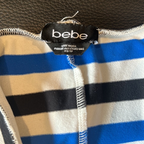 Mod BEBE Nylon Spandex Striped Skirt Size XS - Picture 2 of 6